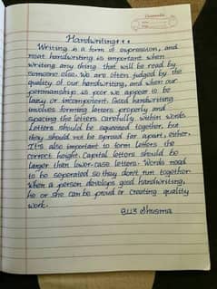 handwriting