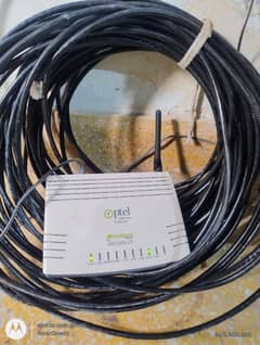 Ptcl router+40 gaz internet cable