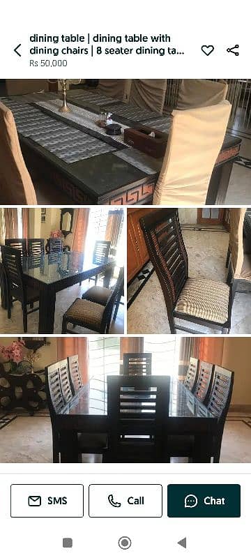 8 seater dinning table in good condition 0