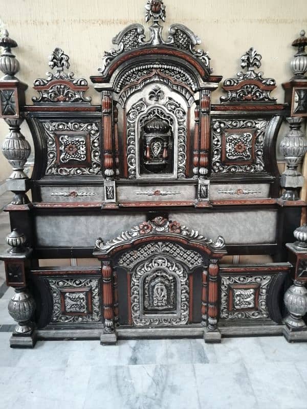 Chinioti Haveli Style King Bed 0