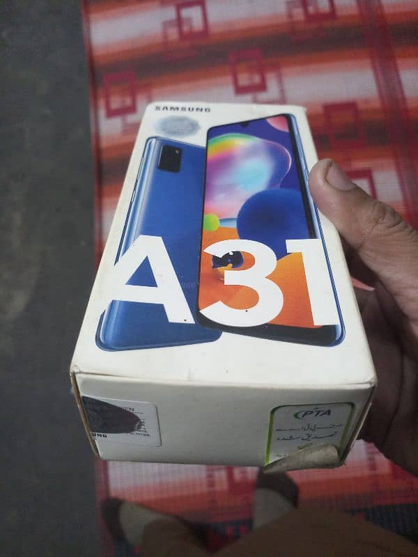 samsung A31 with box 2