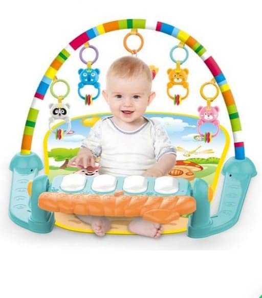 Baby Piano Gym: Multi-Stage Musical Mat for Tummy Time, Crawling & FUN 2