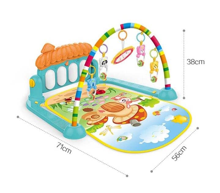 Baby Piano Gym: Multi-Stage Musical Mat for Tummy Time, Crawling & FUN 4