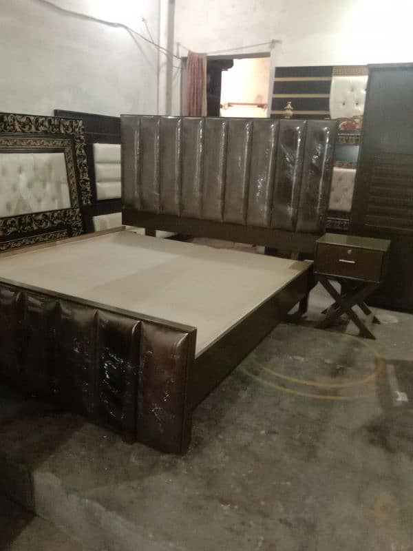 Brand New brass bed/double bed/side table/dressing table/ 6