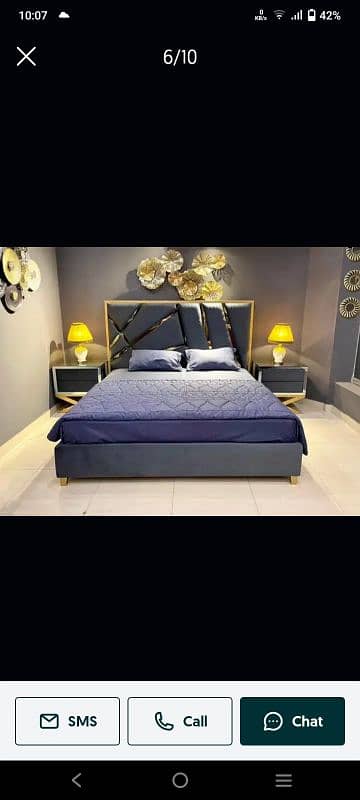 Brand New brass bed/double bed/side table/dressing table/ 17