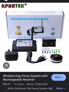 brand new wireless electronic dog pet fence system with receiver