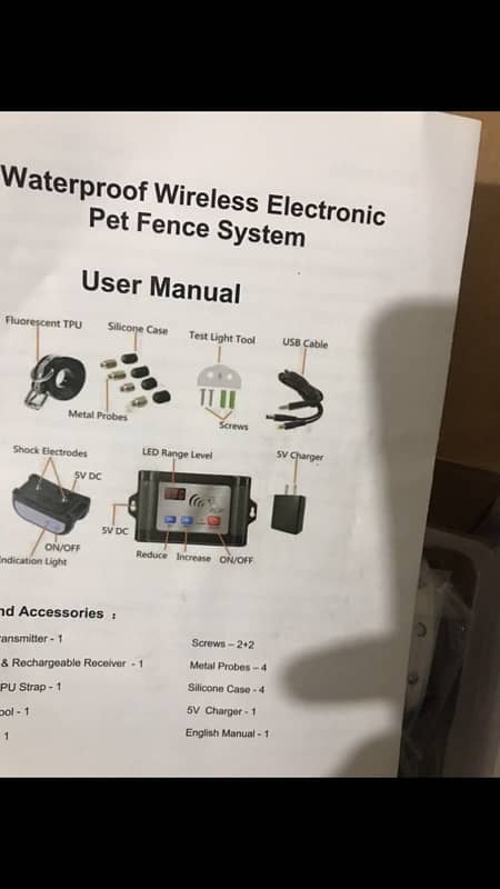 brand new wireless electronic dog pet fence system with receiver 4