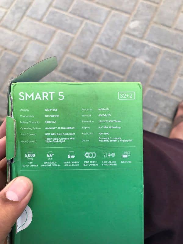 infinix smart 5 pta approved with box 9