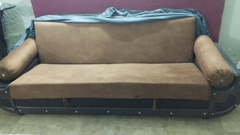 a 3 seater sofa cum bed and Dewan is available to sale 1