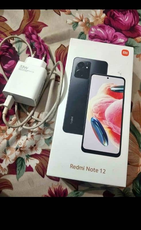 redme  note 12 box with charger 2 month warranty 1