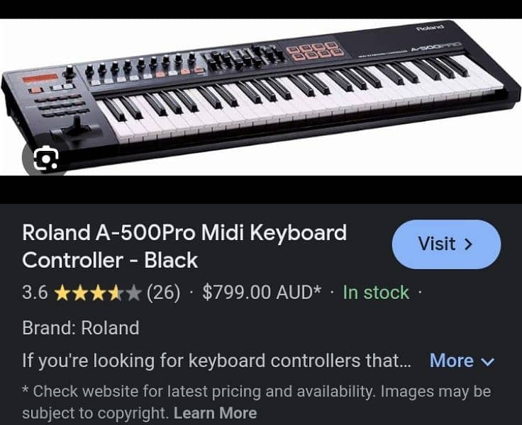 Roland Cakewalk A500- Pro Midi keyboard. 1