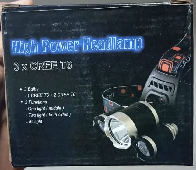 High Power LED Headlamp, Rechargeable 2