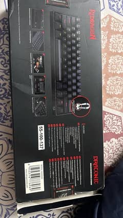 9.9/10 condition Redragon Draconic K530RGB black color