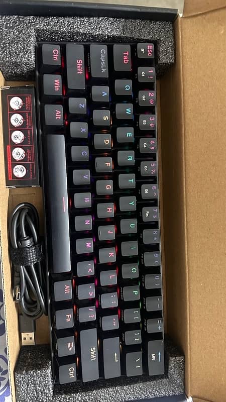 9.9/10 condition Redragon Draconic K530RGB black color 2