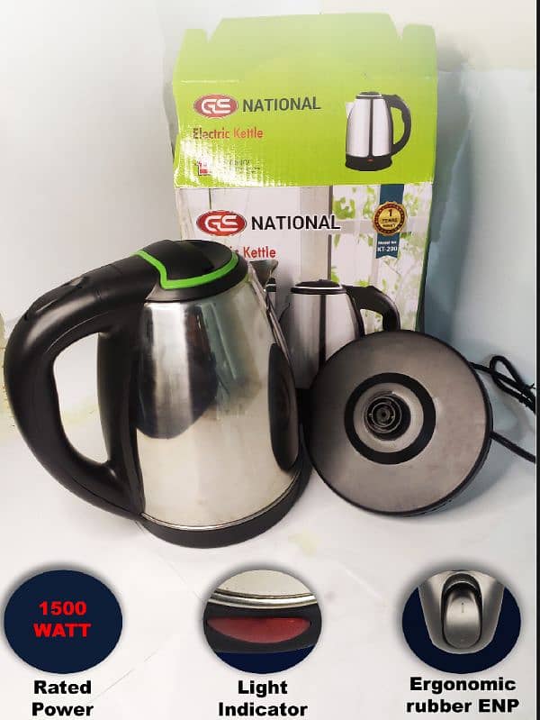 Electric Kettle Stainless Steel 220V Electric Water Kettle 1500 Watt 0