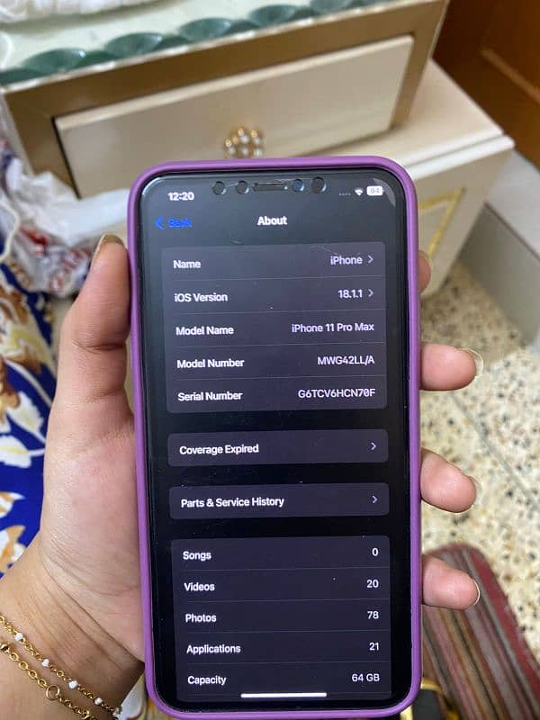 Iphone 11 pro max 64gb jv 5