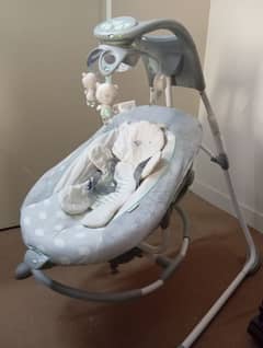 baby swing with detachable rocker