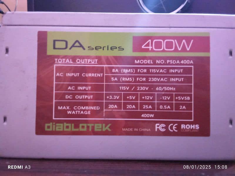 400 W power supply 0