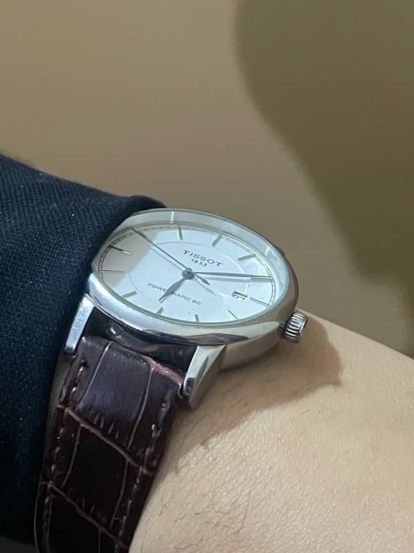 Tissot powermatic 80 with Leather Strap, Master Lock 1