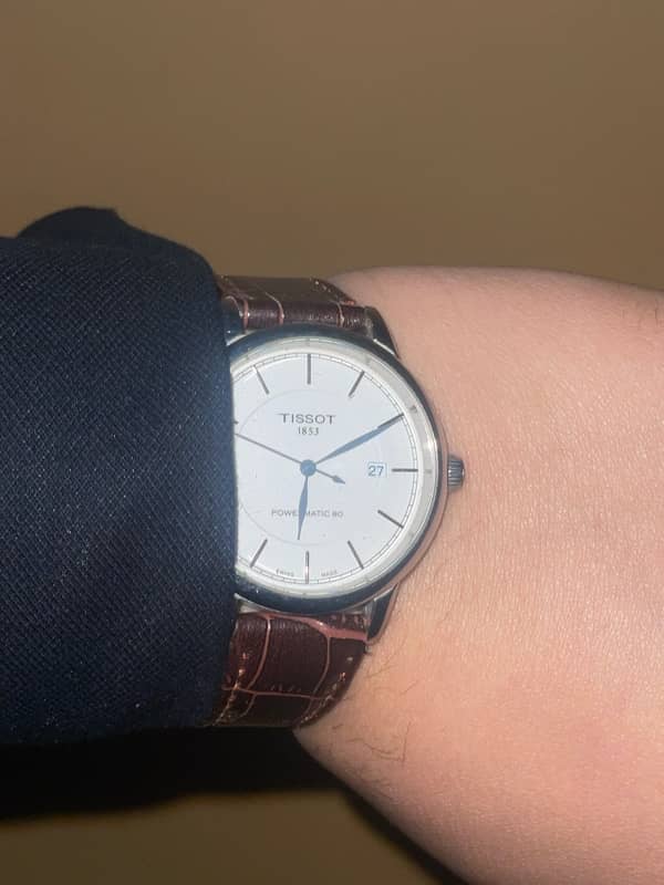 Tissot powermatic 80 with Leather Strap, Master Lock 5