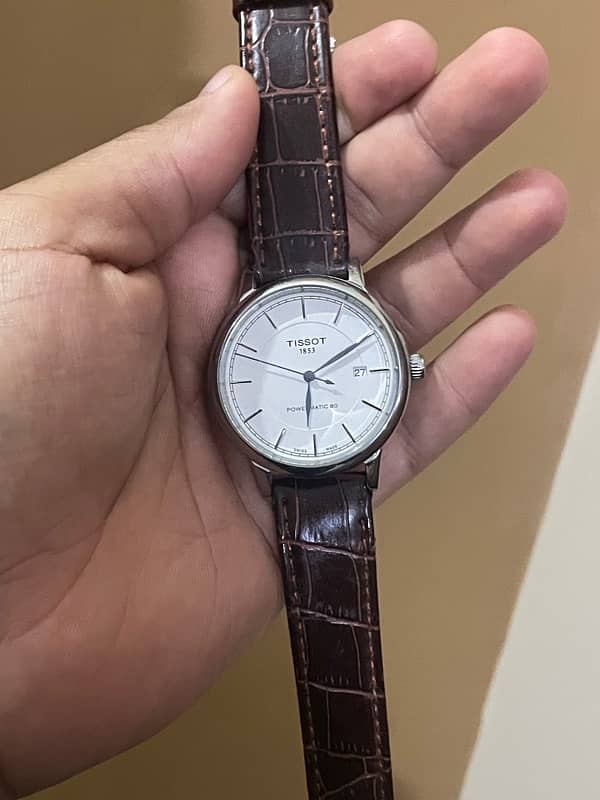 Tissot powermatic 80 with Leather Strap, Master Lock 8