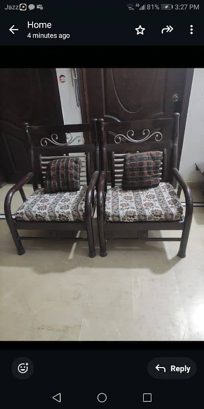 iron sofa set 5 seter with fome sets 1