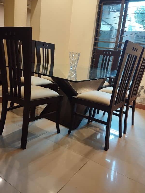 Dining table with 6 chairs 2