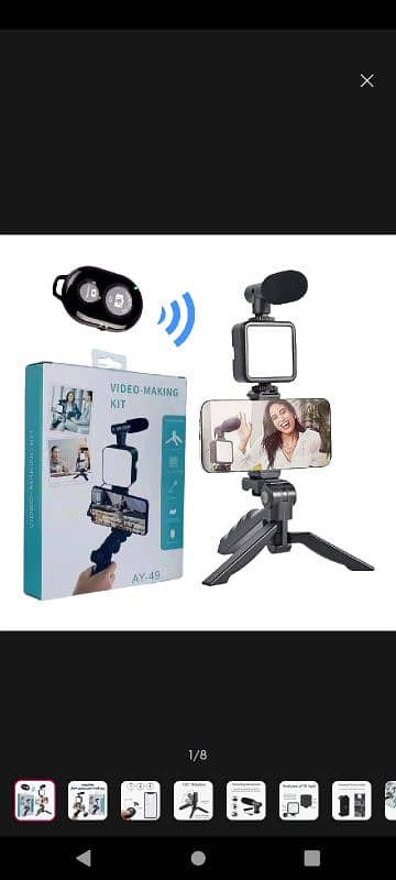 Vlogging Kit For Live Streaming | 4-in-1 1