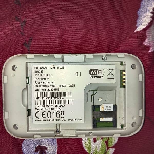 ZONG HUWAEI WIFI DEVICE ALL SIM WORKING 2