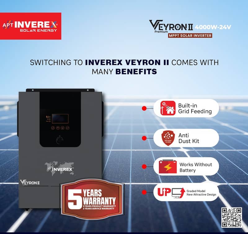 4kw Inverex veyron ll 4000W-24V 5 years warranty 0