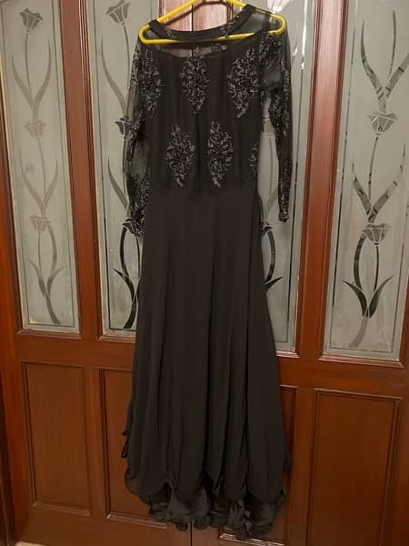 Black Pure georgette Maxi 0