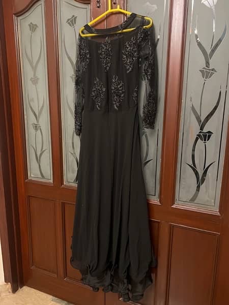 Black Pure georgette Maxi 4