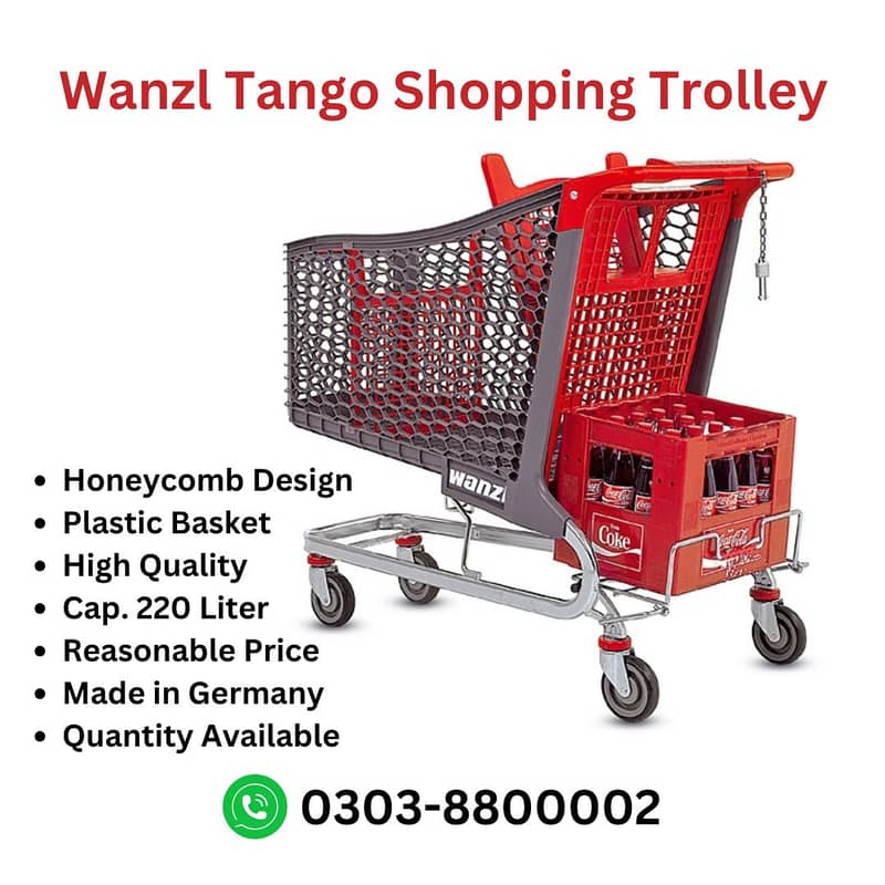 Wanzl Tango Shopping Trolley Cart 220 Liter Made in Germany 0