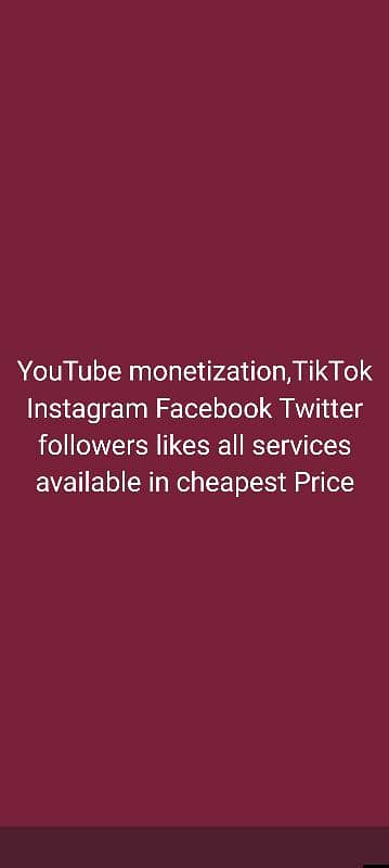 YouTube Instagram Facebook TikTok followers 0