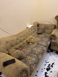 7 seater sofa set with table  for sale