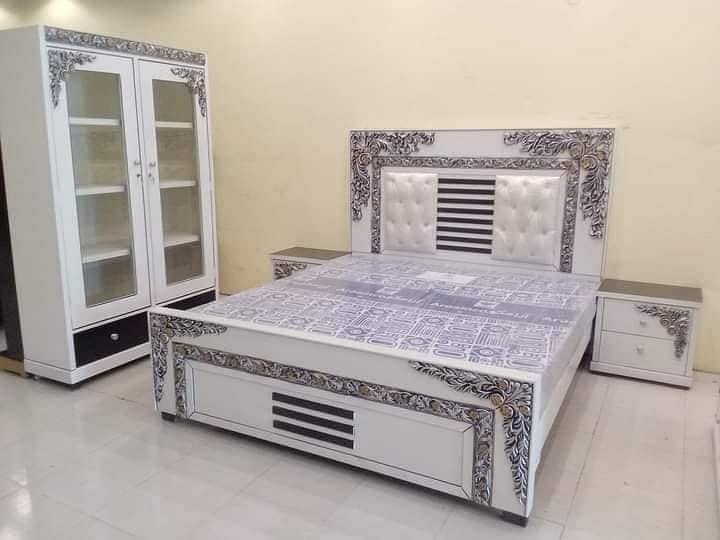 bed/King size bed/Dressing table/Bed set/Wooden bed/Furniture 2