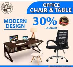 office table, office furniture, computer table, study table and chair