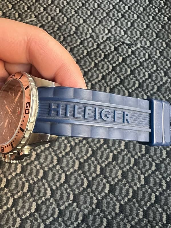 Tommy Hilfiger Watch with Blue Strip 2