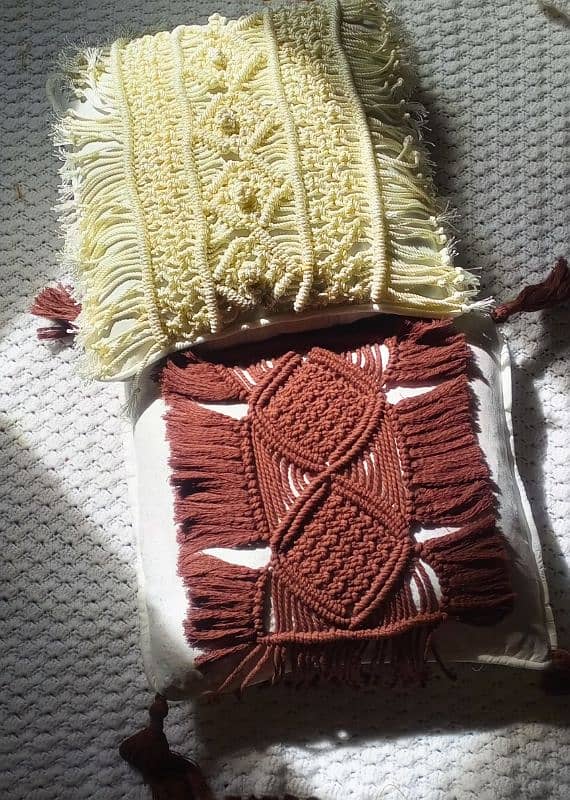 Macrame cushion covers 1