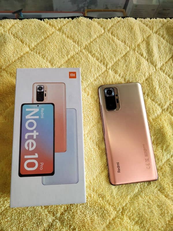 redmi note 10 pro 6/128 with box and charger 7