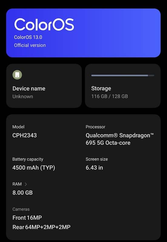 OPPO F21 PRO 5G 8/128 GOOD CONDITION OFFICIALLY PTA APPROVED. 0