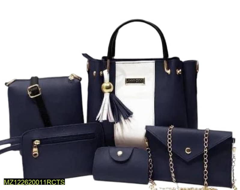 5pc. Woman leather handbag set 2