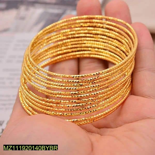 8 pcs Gold plated Indian bangle 0