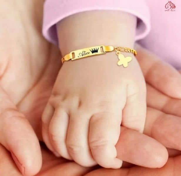 Custom Baby Bracelet With Personalized Name 0