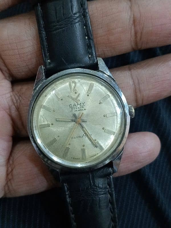 Vintage Camy Geneva 17 jewels Club Fair winding watch 1