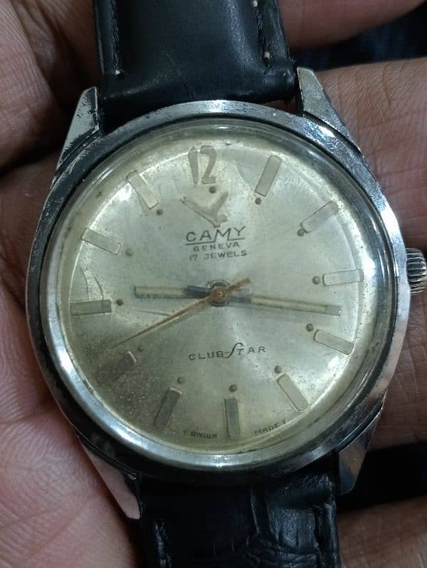 Vintage Camy Geneva 17 jewels Club Fair winding watch 0