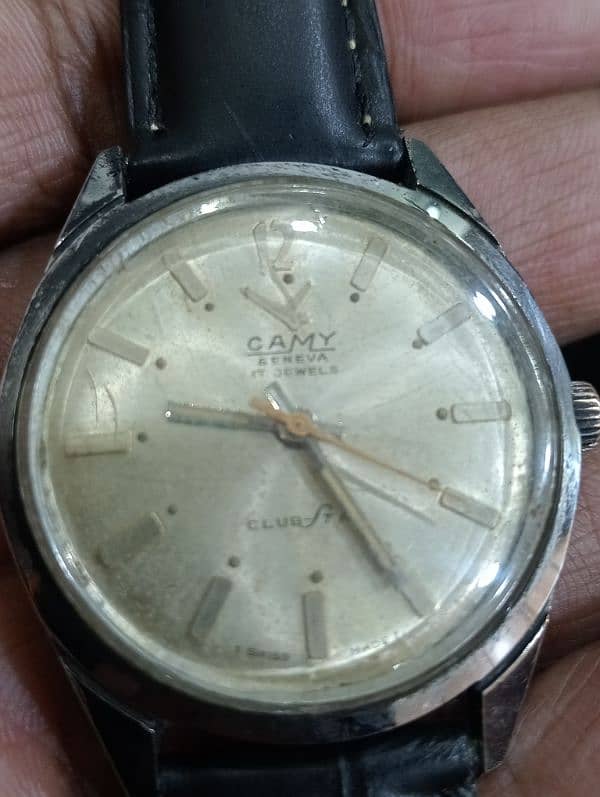 Vintage Camy Geneva 17 jewels Club Fair winding watch 5