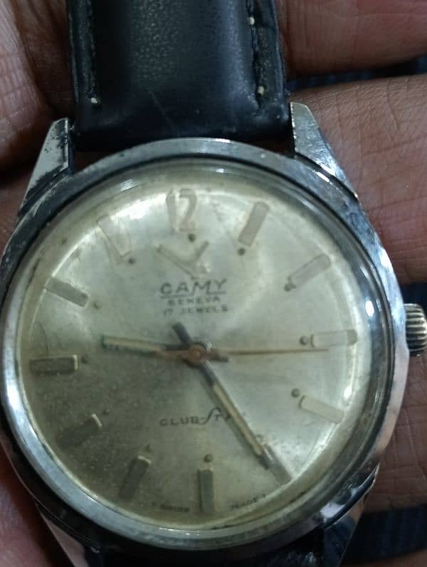 Vintage Camy Geneva 17 jewels Club Fair winding watch 6