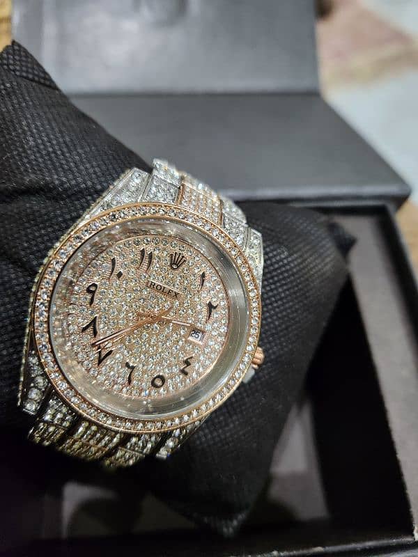 Rolex Iced Out Watch Imported 0