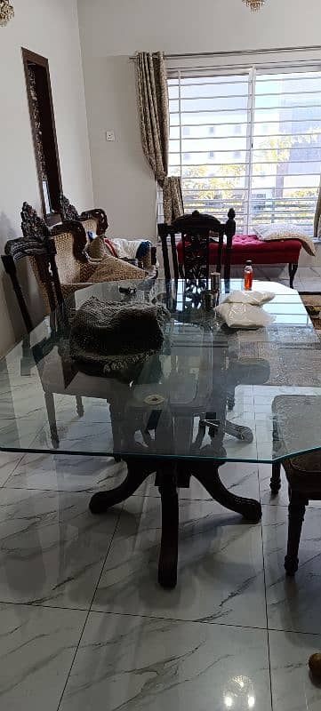 Glass dining table for sale 0